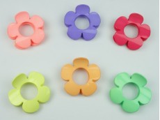 Broche nylon grande flor x unidad